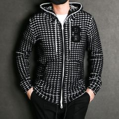 BIG WAFFLE "3" KNIT HOODIE / ビッグワッフル ジップパーカー / USO-21029