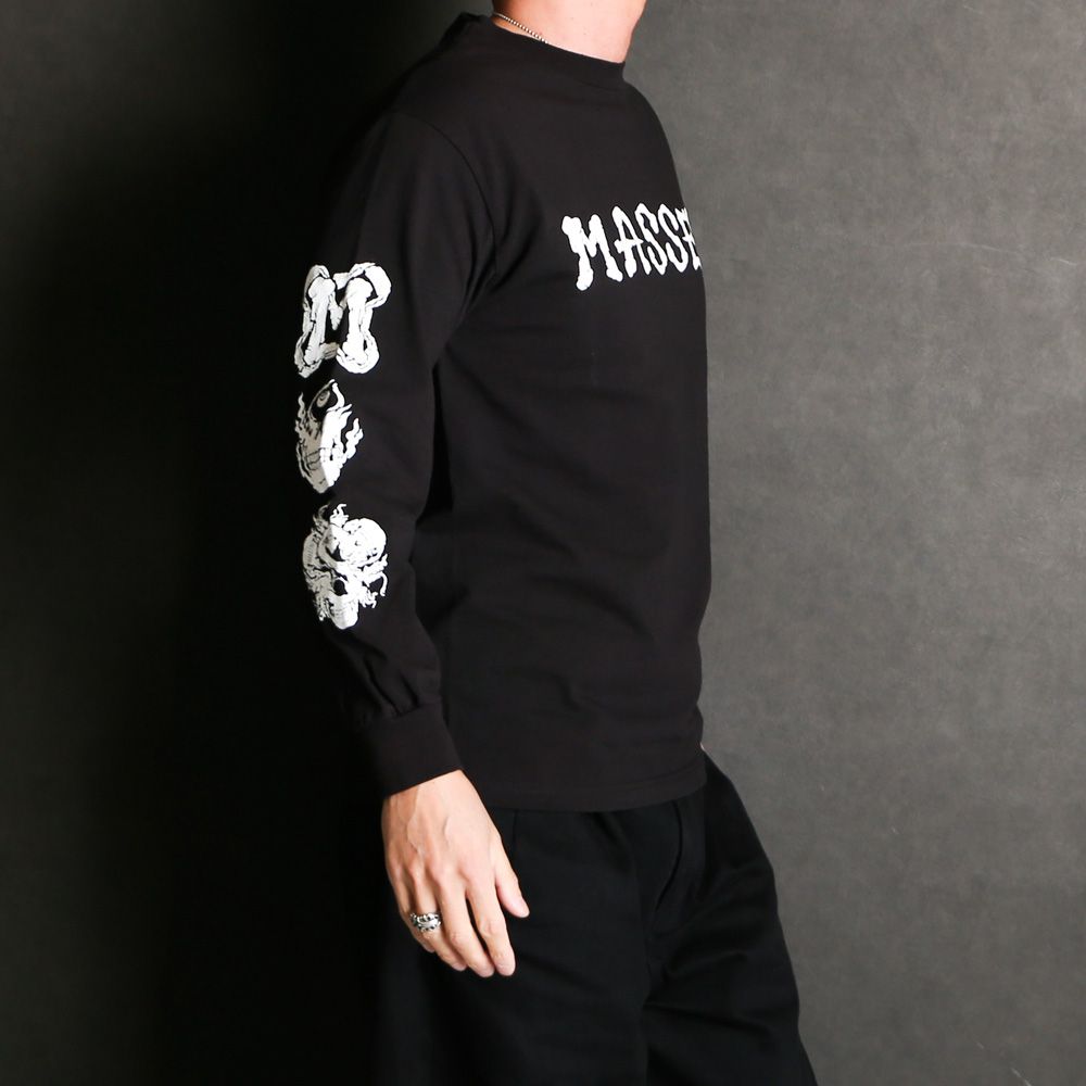 MASSES - T-SHIRT L/S BONE LOGO / ロングスリーブ Tシャツ / 1241010