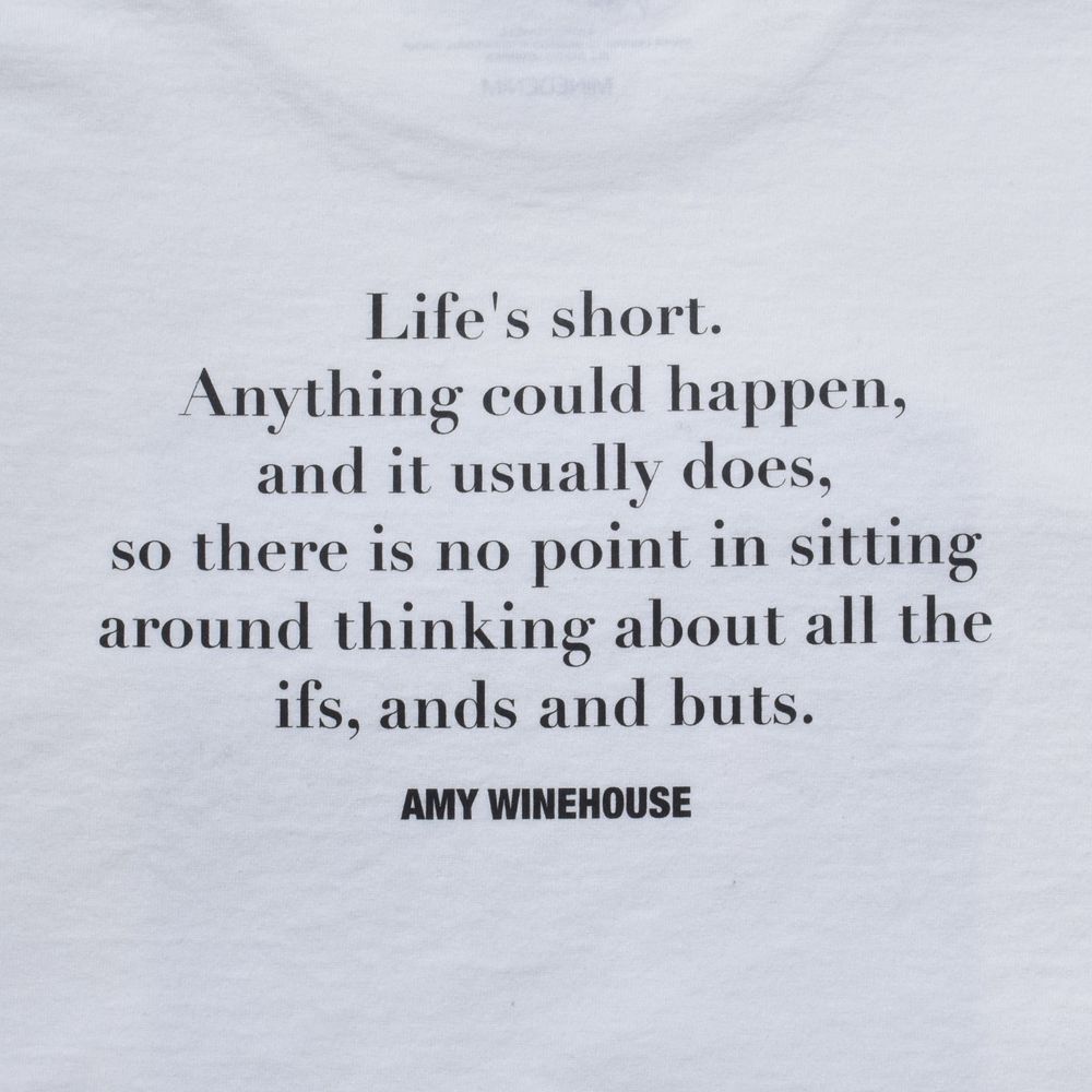 Amy Winehouse "Profile" Photo S/S Tee - WHT / MND-AMW001