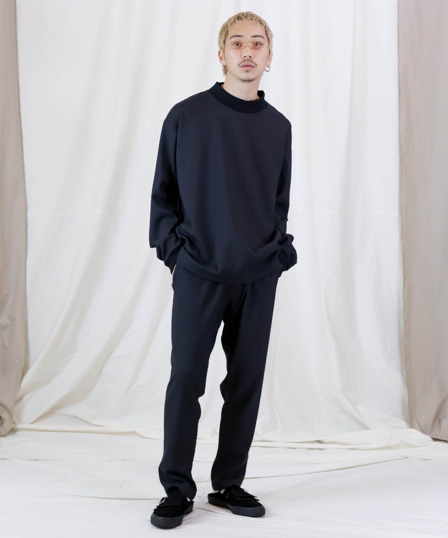 FULLDULL MOCK NECK L/S T / モックネック プルオーバーシャツ / 379111
