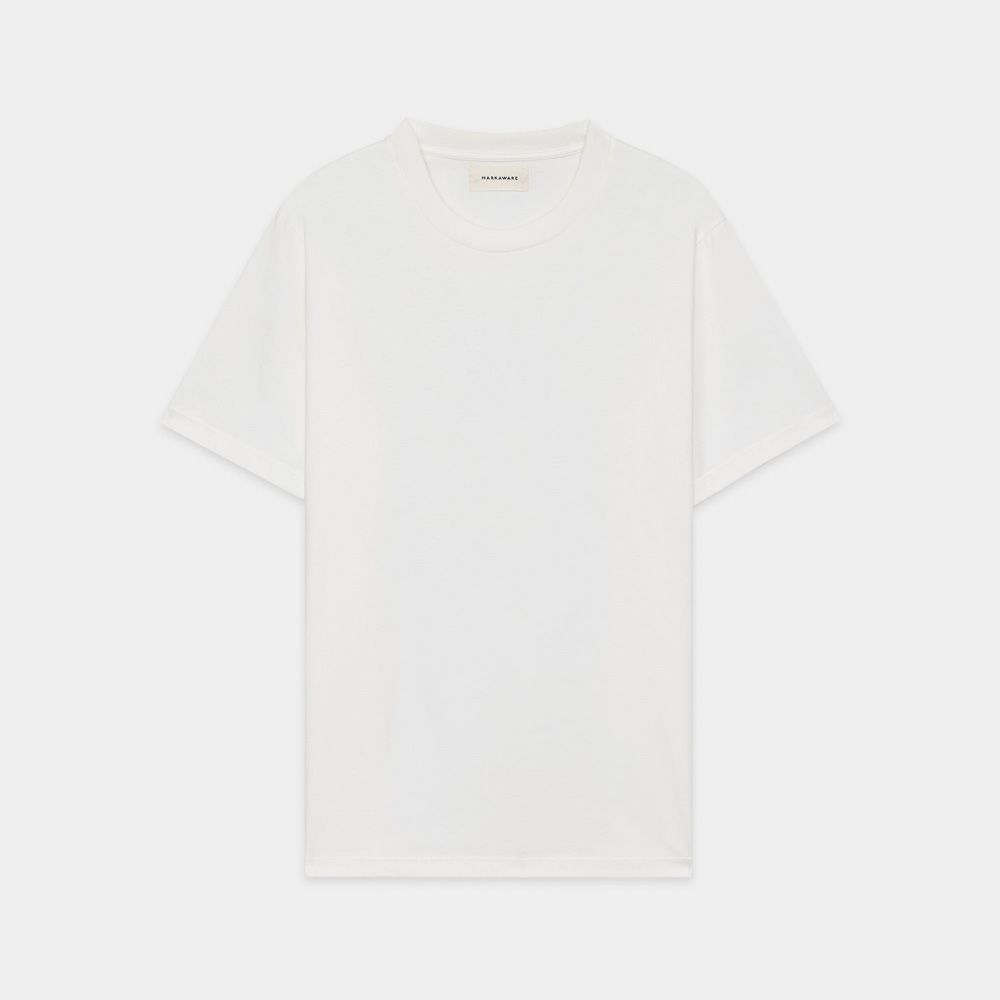 REGULAR FIT Tee - WHITE / オーガニックGIZA 80/3 天竺 サバイバルクロス® - レギュラーフィットTee / A26A19CS04B
