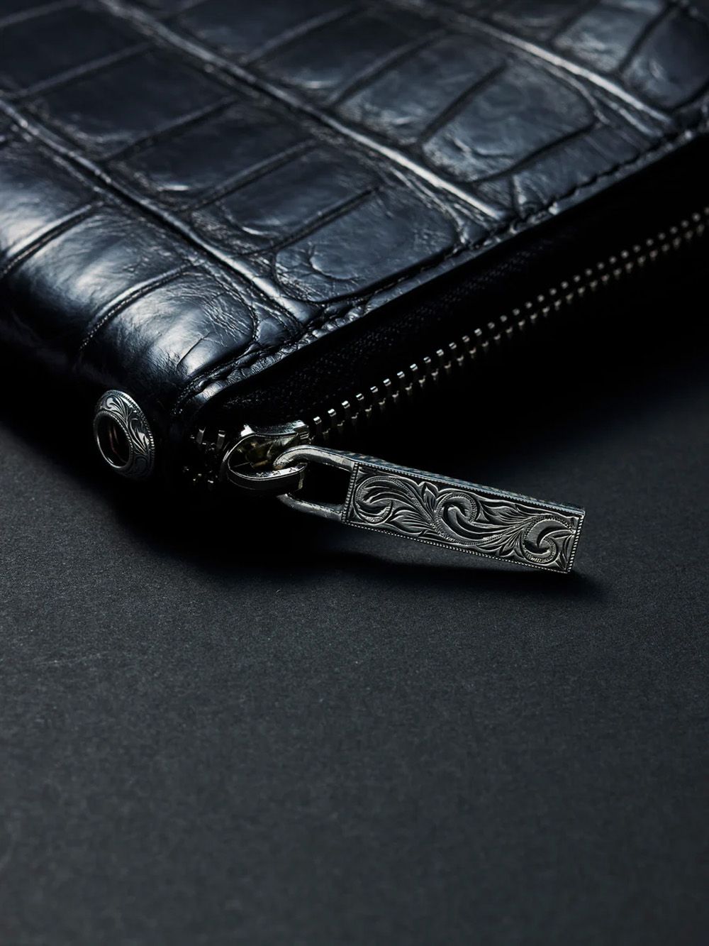 Round Zip Long Wallet (Crocodile) / ラウンドジップ ロングウォレット / RX-521