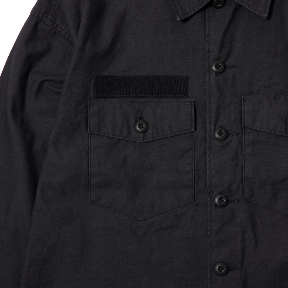 UTILITY SHIRT - Black / ミリタリーシャツ / 1242019