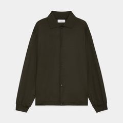 Shirt Cardigan - Dark Olive / スーパー100sウォッシャブルウール天竺 - シャツカーディガン / M26C15CS01C
