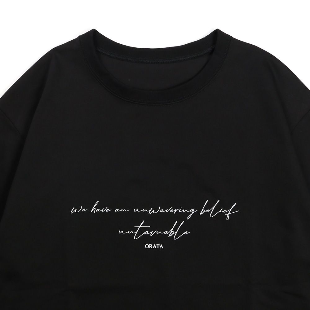 Cursive message T / メッセージロゴ オーバーTシャツ / OR1-T-001