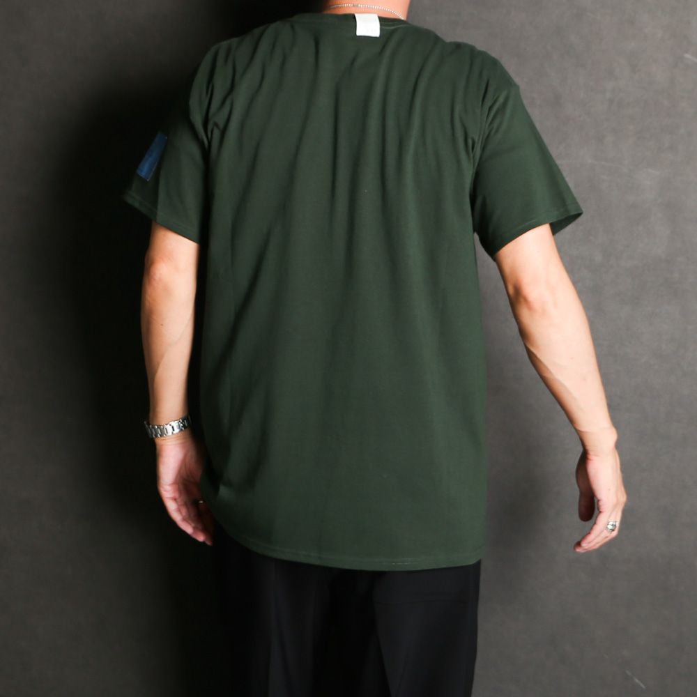 HALF SLEEVE T-SHIRT - D.KHAKI / 9242-CS83