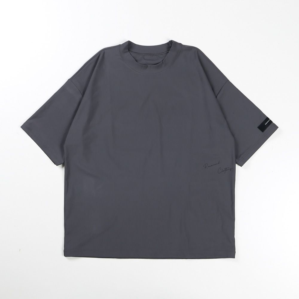 SIDE RC OVER TEE - GREY / オーバーサイズ ナイロンTシャツ / RC39-T-004