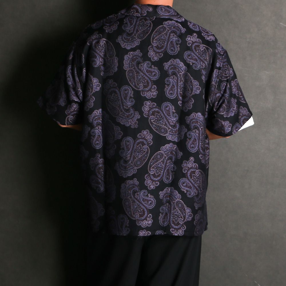 Aloha shirt - Sprinkled paisley jacquard / アロハシャツ - オリジナルペイズリージャガード / SN-614