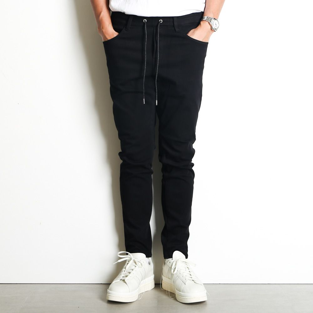 MICK DENIM JERSEY - BLACK / ジャージーンズ / BASIC-ST-020