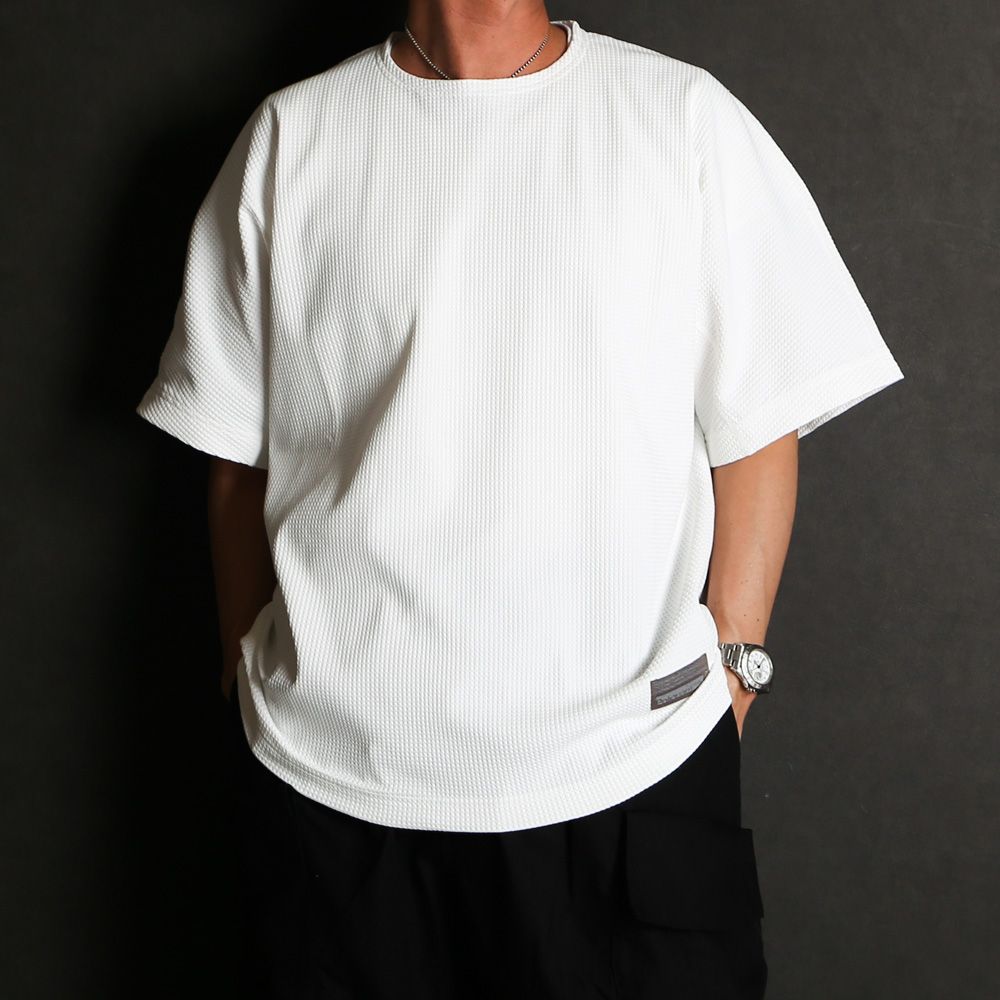 THE LINKED WAFFLE S/S TEE - WHITE / 2501002