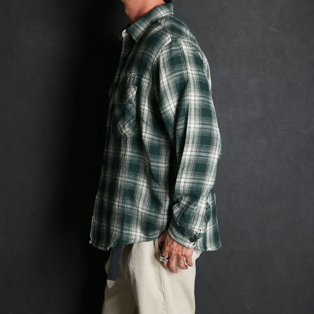 Flannel Shirt - Green / フランネルシャツ / GD0468