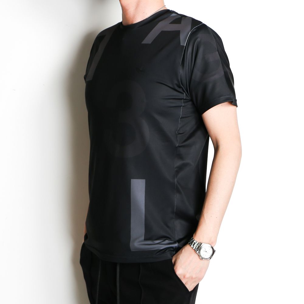 Rash guard S/S / ランダムロゴ ラッシュガードTシャツ / UST-21012