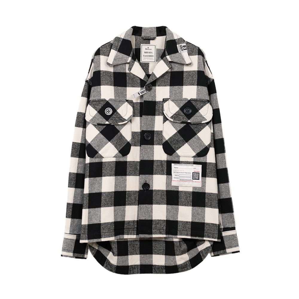 【miharayasuhiro】　チェックシャツ Maison MIHARA YASUHIRO チェック シャツ | グレー | FARFETCH JP
