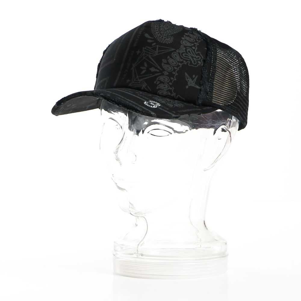 PAISELY PRINT "3" RHINESTONE CAP / ペイズリー ラインストーンキャップ / USZ-21003