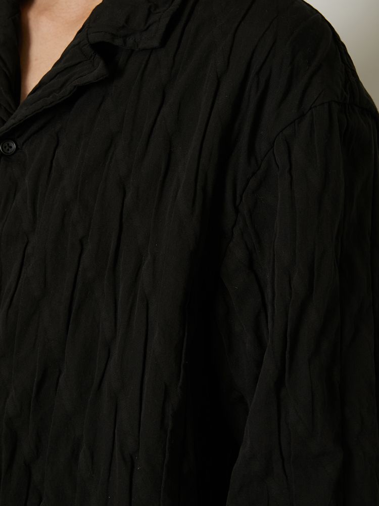 "COTTON PLEATS" SHIRTS / オープンカラーシャツ / TA23AW-SH024