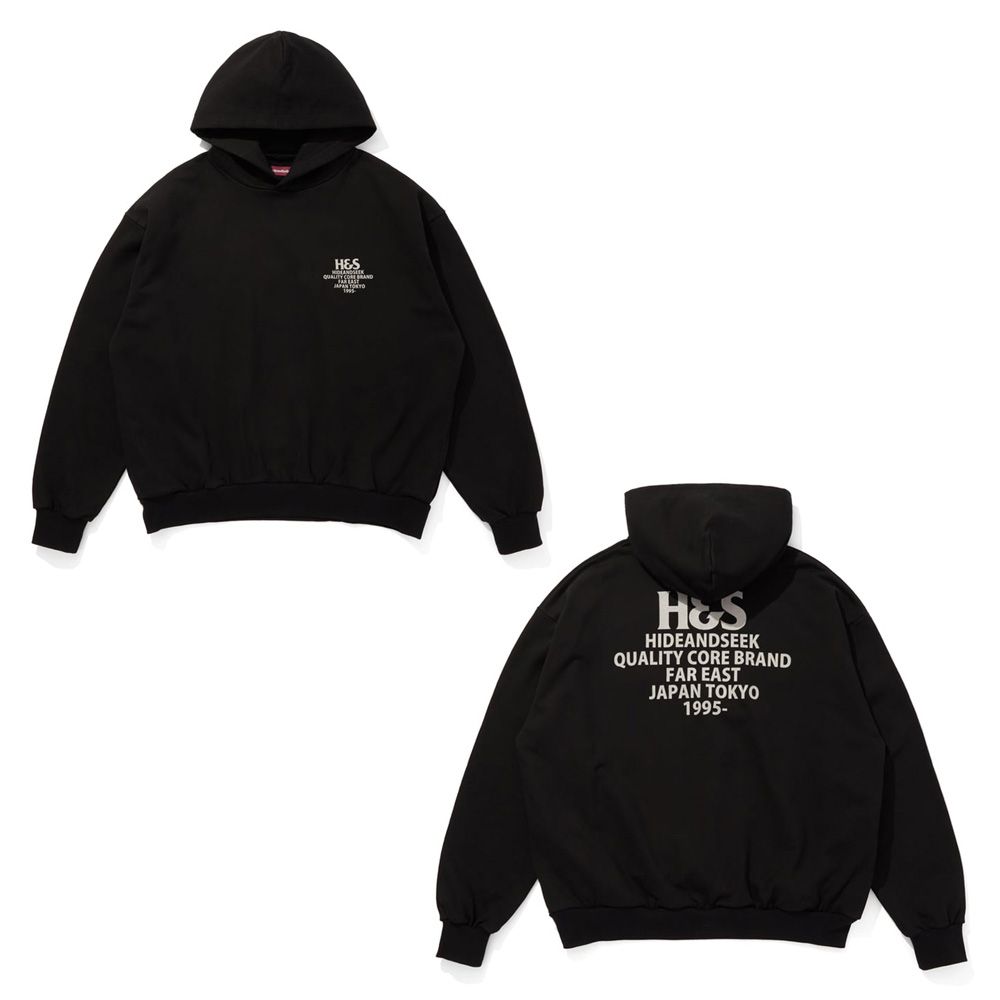 H&S Hooded Sweat Shirt (25aw) - BLK / プルオーバーパーカー / HC-100625