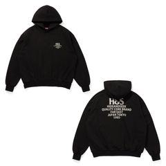 【ラスト1点-サイズM】 H&S Hooded Sweat Shirt (25aw) - BLK / プルオーバーパーカー / HC-100625
