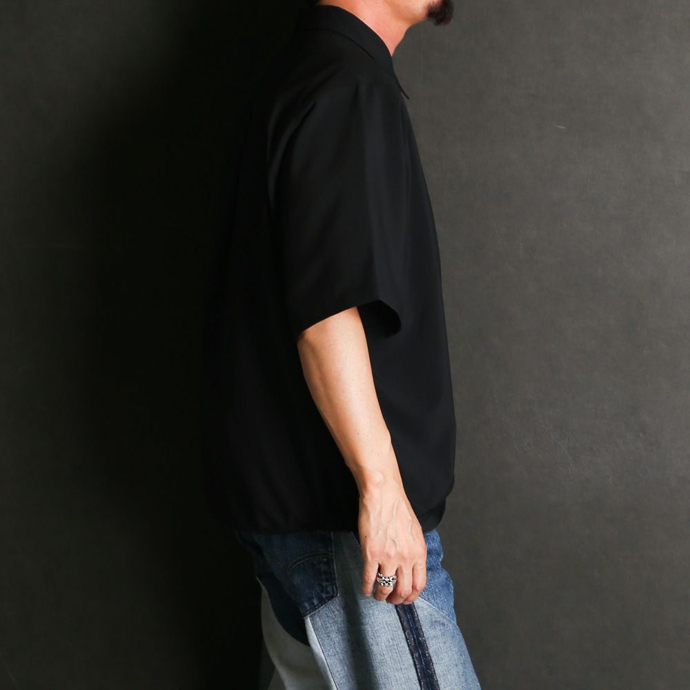 DROW CORD SHIRT - BLACK / ドローコード シャツ / VTM-26-S-003