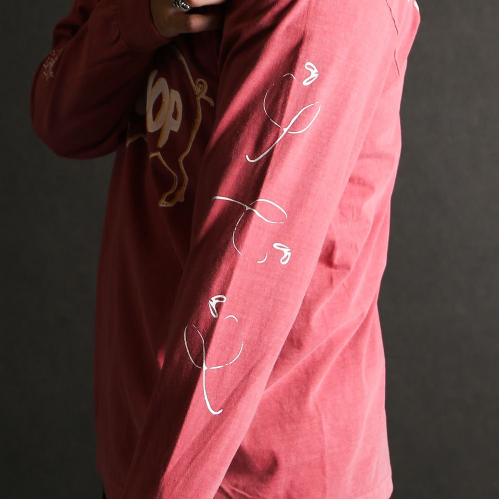 SCUM PORK L/S TEE - CRIMSON RED / ロングスリーブTシャツ