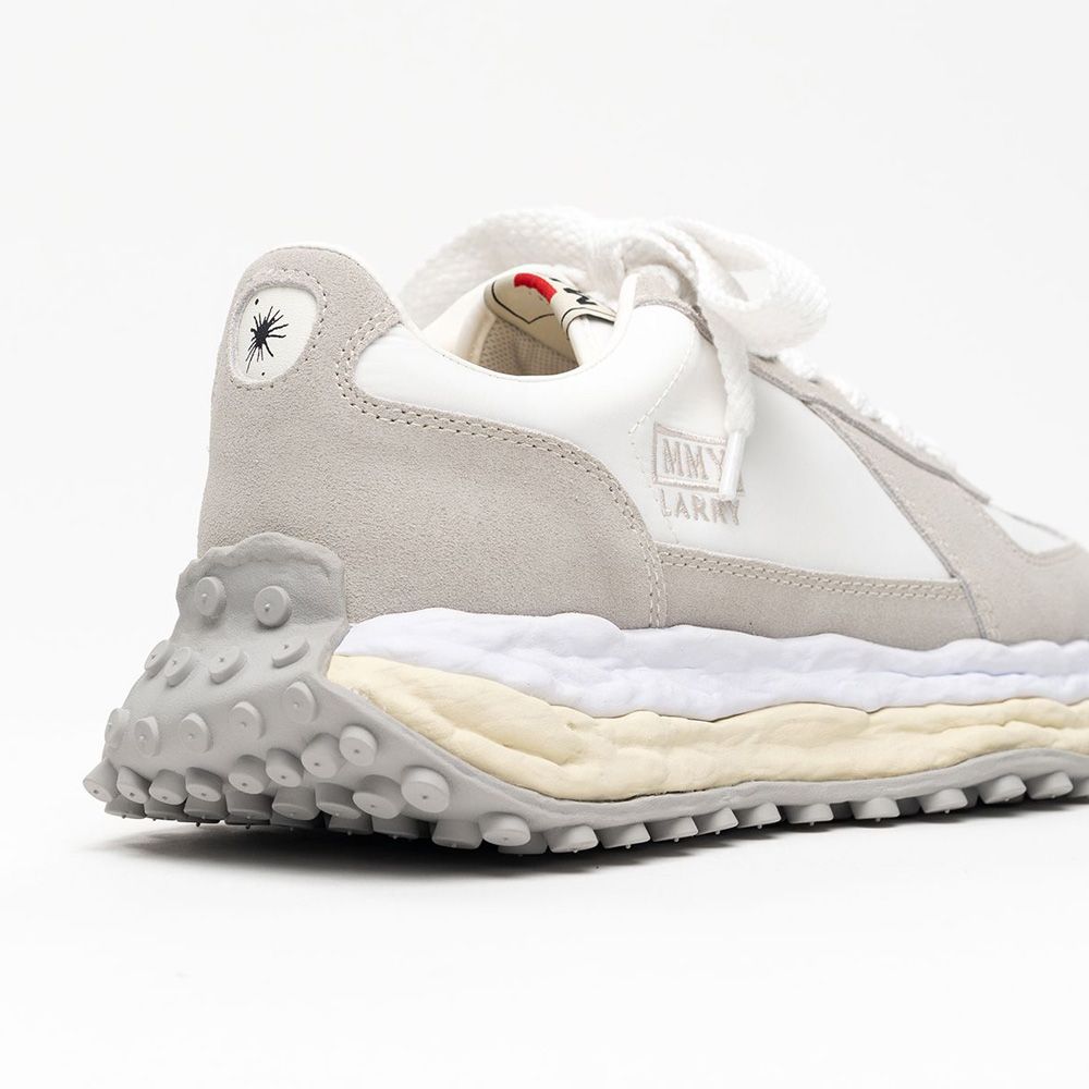 "LARRY"(ラリー) original sole Mix Material Low-top Sneaker - WHITE / A14FW703