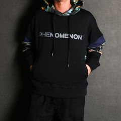 【ラスト1点-サイズS】 MULTI PATTERN SLEEVE BOTANICAL P.O HOODED / プルオーバー フーデッド / ILLCS23F-014