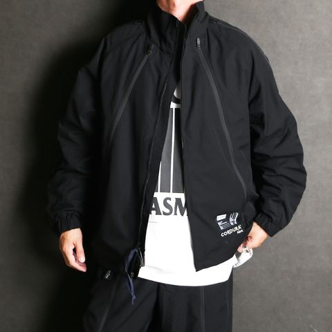 × WILDTHINGS / THE SWCS ADJUSTABLE ZIPPERED TRACK JACKET - BLACK / CORDURA®Fabric and POLARTEC® / 2402020