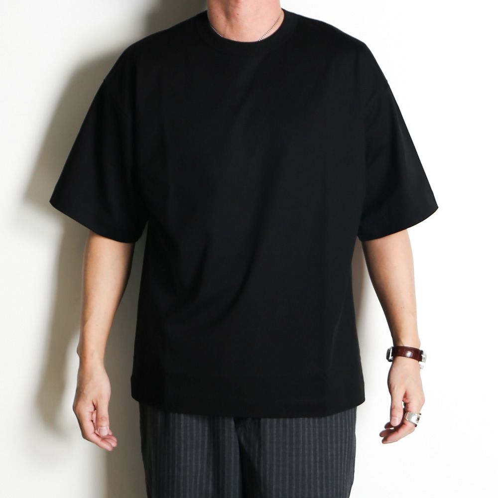 COMFORT FIT Tee - BLACK / オーガニックGIZA 80/3 天竺 サバイバルクロス® - コンフォートフィットTee / A26A19CS02B