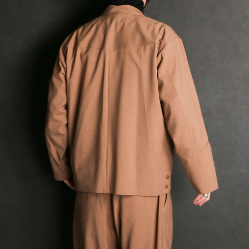 WORSTED WOOL-LIKE TWILL JK / シャツジャケット / 378205
