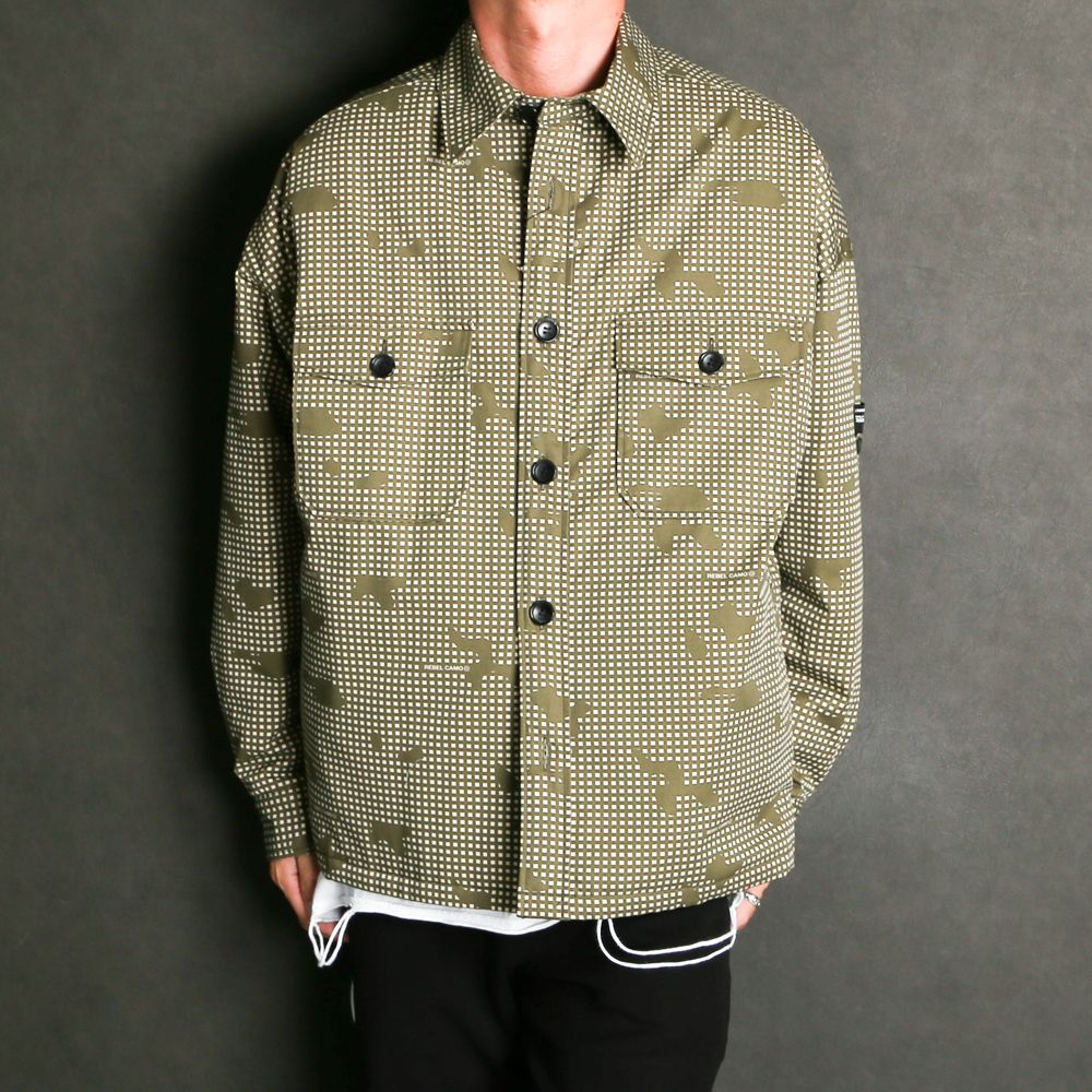 新品 n.hoolywood CPO SHIRT カーキ 36 コート