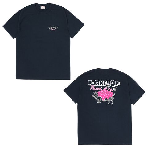 PCP PORK TEE - NAVY / ショートスリーブTシャツ
