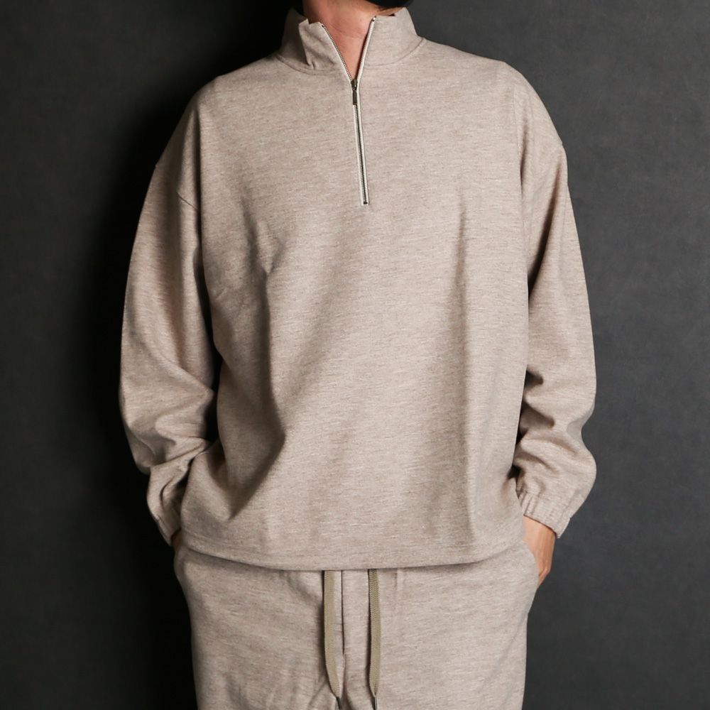 DOUBLE FACE JERSEY HALF ZIP / ハーフジップ プルオーバー / 178204