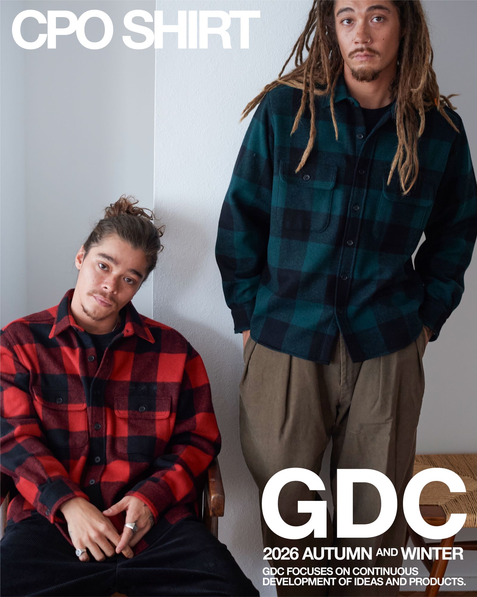 CPO Shirt - Red / CPOシャツジャケット / GD0469
