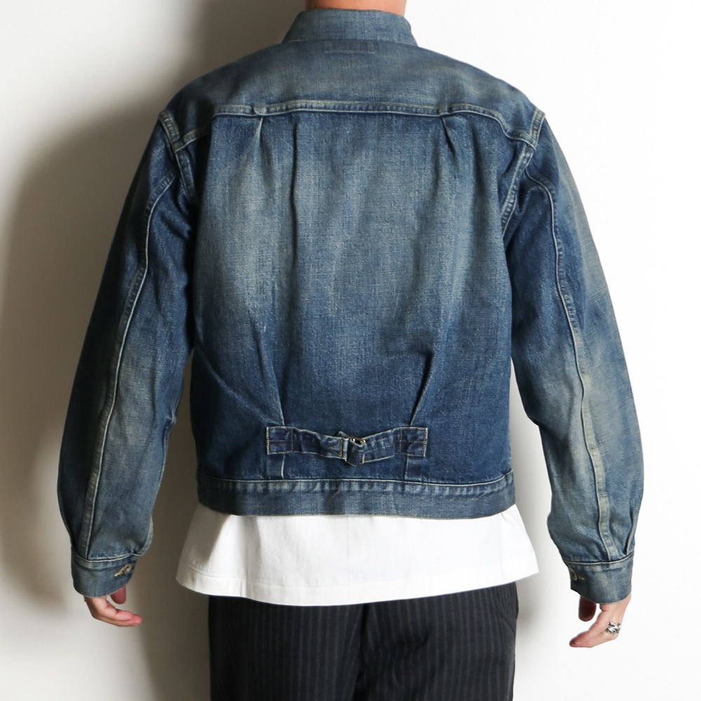 DENIM JACKET - INDIGO V.W / オーガニックコットン 13.5oz セルビッチデニム - TYPE-1 デニムジャケット / M26A10BL11C