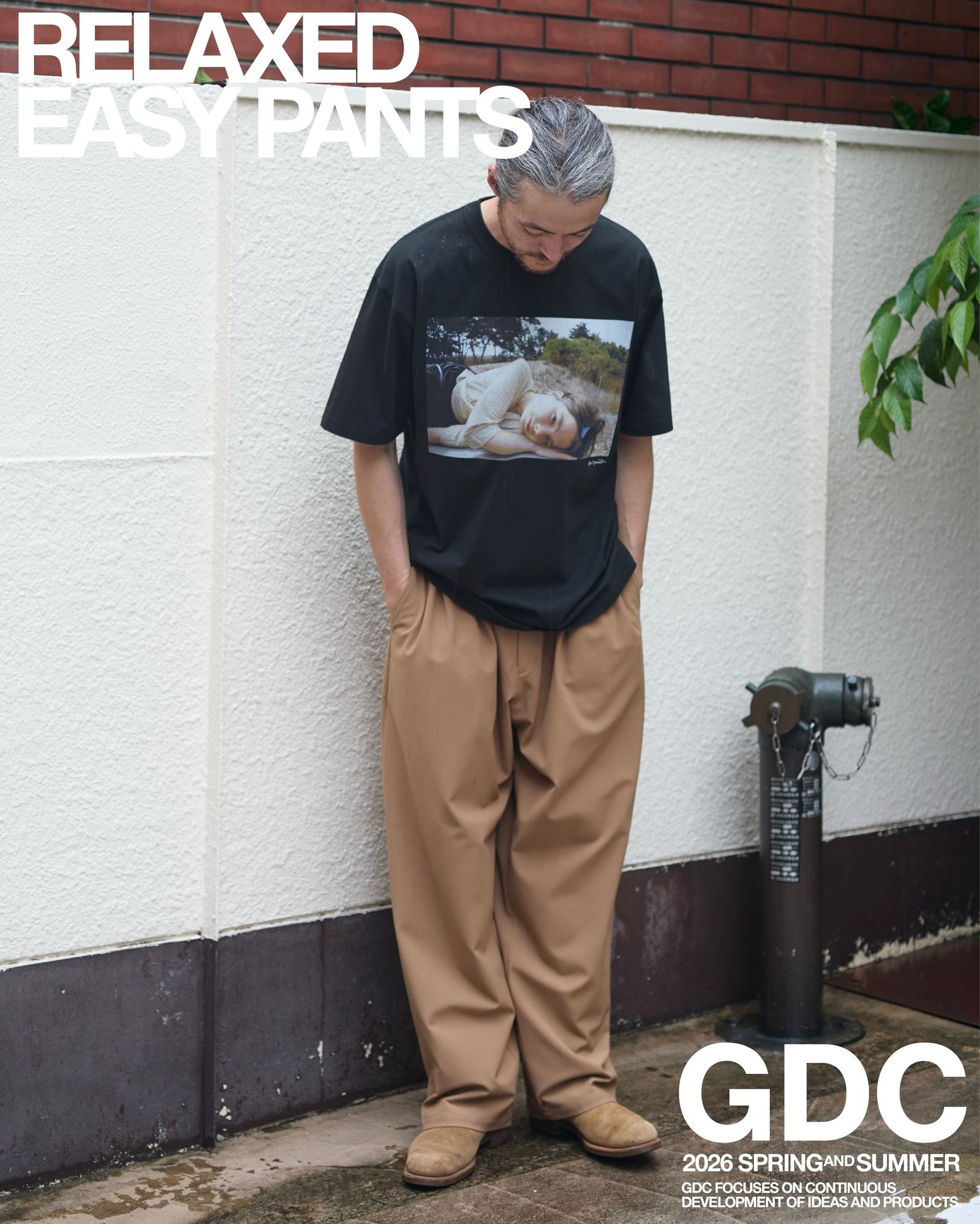 【Bjork by Kevin Cummins×GDC】 Color Tee - BLACK / Tシャツ / GD0583