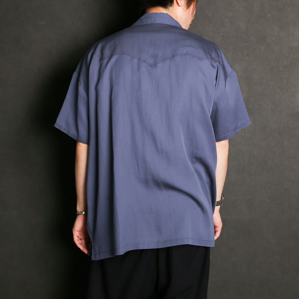 TE TWILL WIDE WESTERN H/S SH / ウエスタンヨーク ワイドシルエットシャツ / 379116
