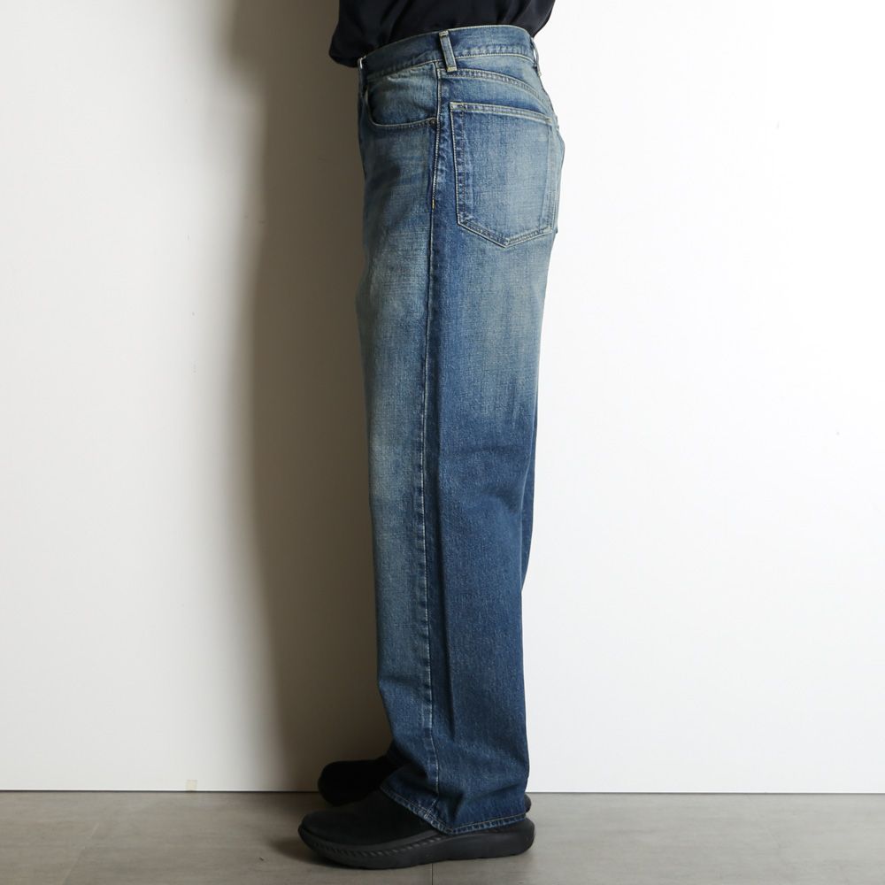 CLEAN CYLINDER FIT JEANS - INDIGO V.W / オーガニックコットン 13.5oz セルビッチデニム - クリーンシリンダーフィットジーンズ / M26A10PT12C