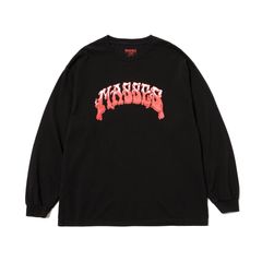 T-SHIRT L/S JOINT - Black × Red / ロングスリーブ Tシャツ / 1242027