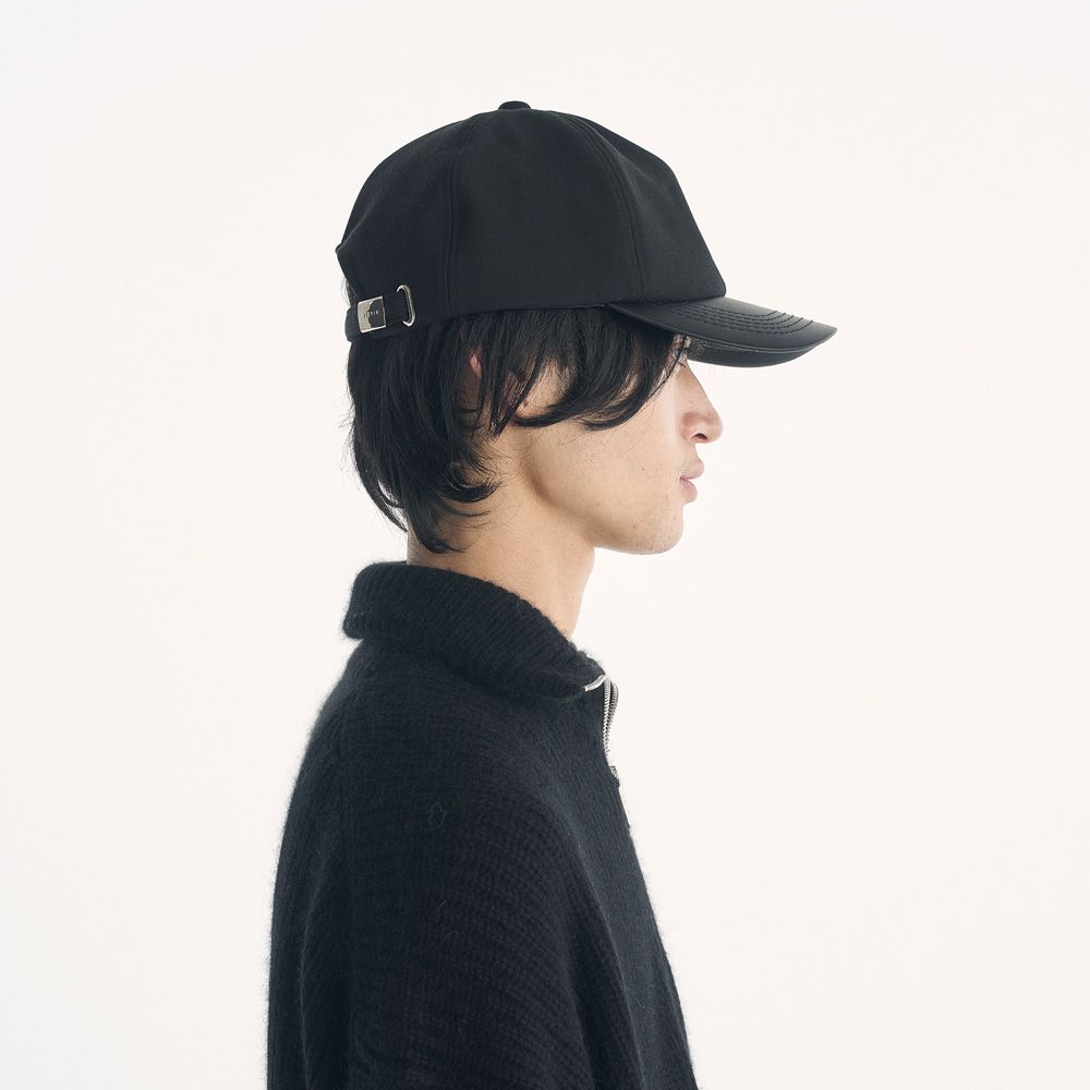 ×CA4LA / LEATHER B.B CAP - BLACK / ベースボールキャップ / VTM-26-A-121