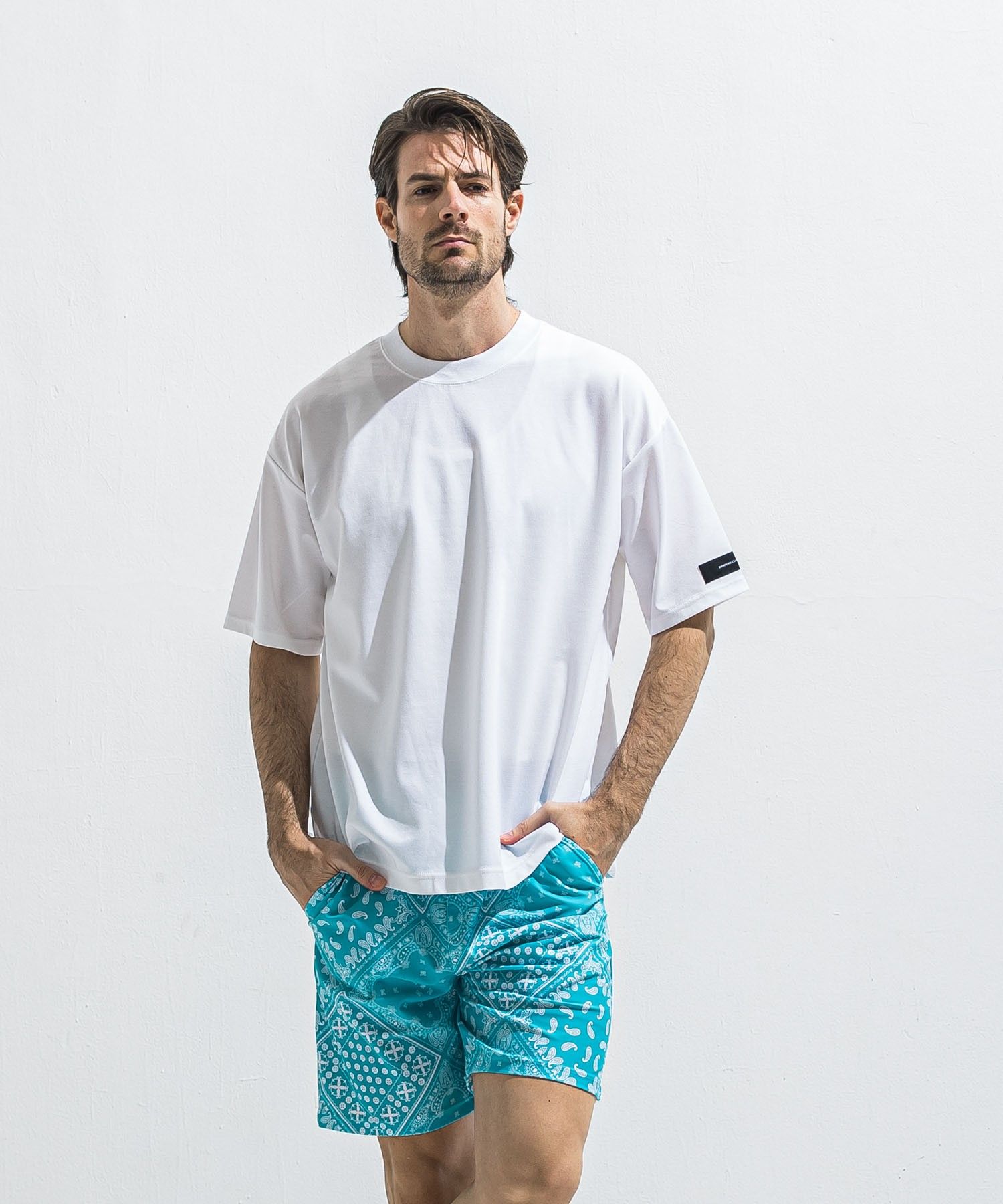 REV MESH OVER TEE - WHITE / オーバーサイズ メッシュTシャツ / RC40-T-004