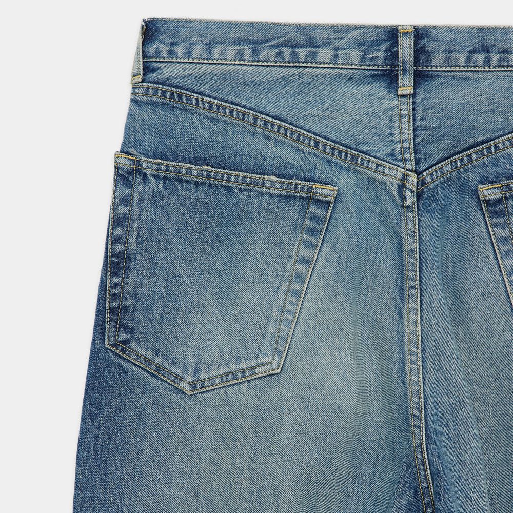 COCOON FIT JEANS - USED WASHED / オーガニックコットン 13.5oz セルビッチデニム - コクーンフィットジーンズ / M25C02PT02C