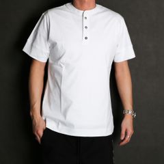 SILKETE HENRY NECK RELAX T-SHIRTS / シルケット ヘンリーネックTシャツ  / UST-22023