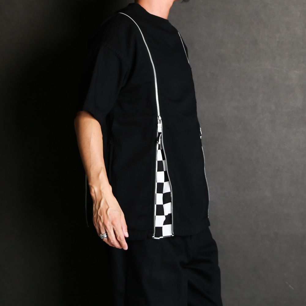OLD PARK×MINEDENIM / Zip Wide Denim T-SH / MND-23SSOP001-97