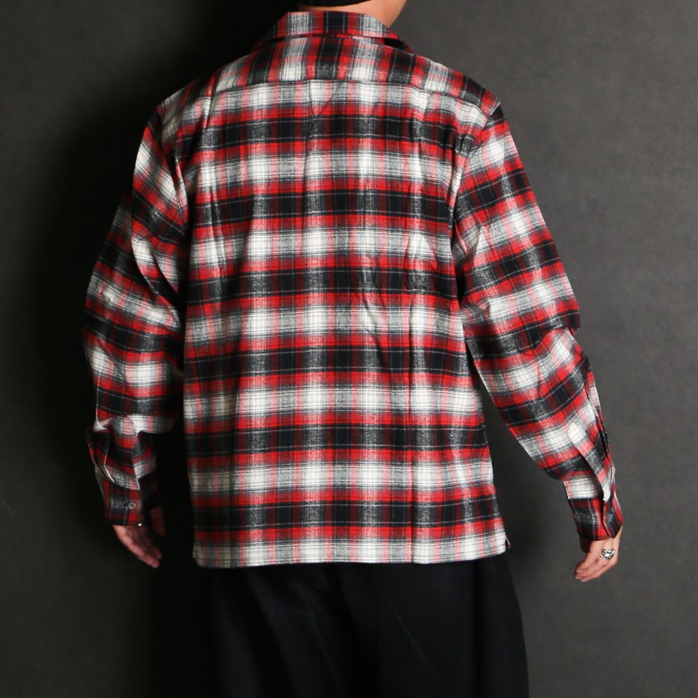 Check L/S Shirt (26aw) - Red / チェックシャツ / HS-080326