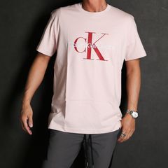 【ラスト1点-サイズS】 A- MONOGRAM EMBRO W/O BOX REG SS - SEPIA ROSE / Tシャツ / J320770