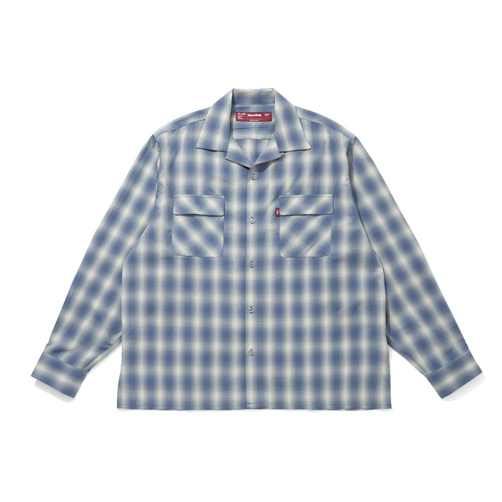 Ombre Check L/S Shirt (26aw) - Blue / オンブレチェックシャツ / HS-070326