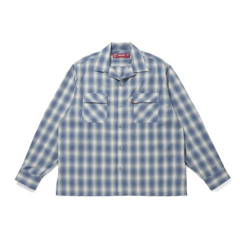 Ombre Check L/S Shirt (26aw) - Blue / オンブレチェックシャツ / HS-070326