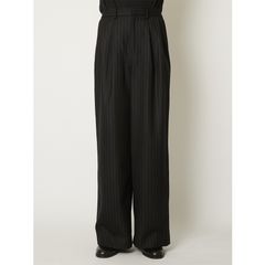 "Jomon Relief" Wide Trousers - Black / ワイドトラウザー / TA26AW-PT063