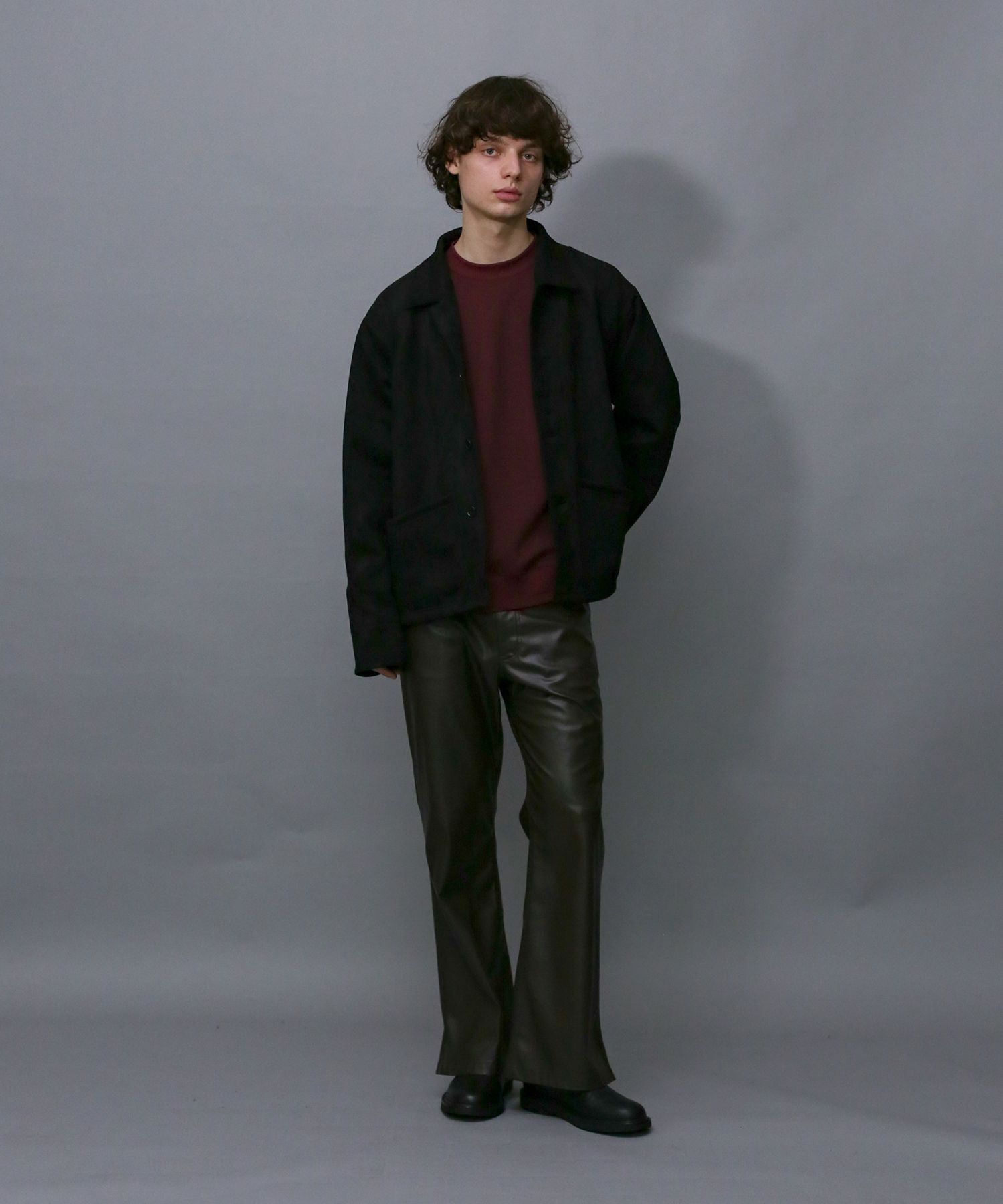 TECH KNIT SUEDE JK / ダンボールスエード カバーオール / 179204