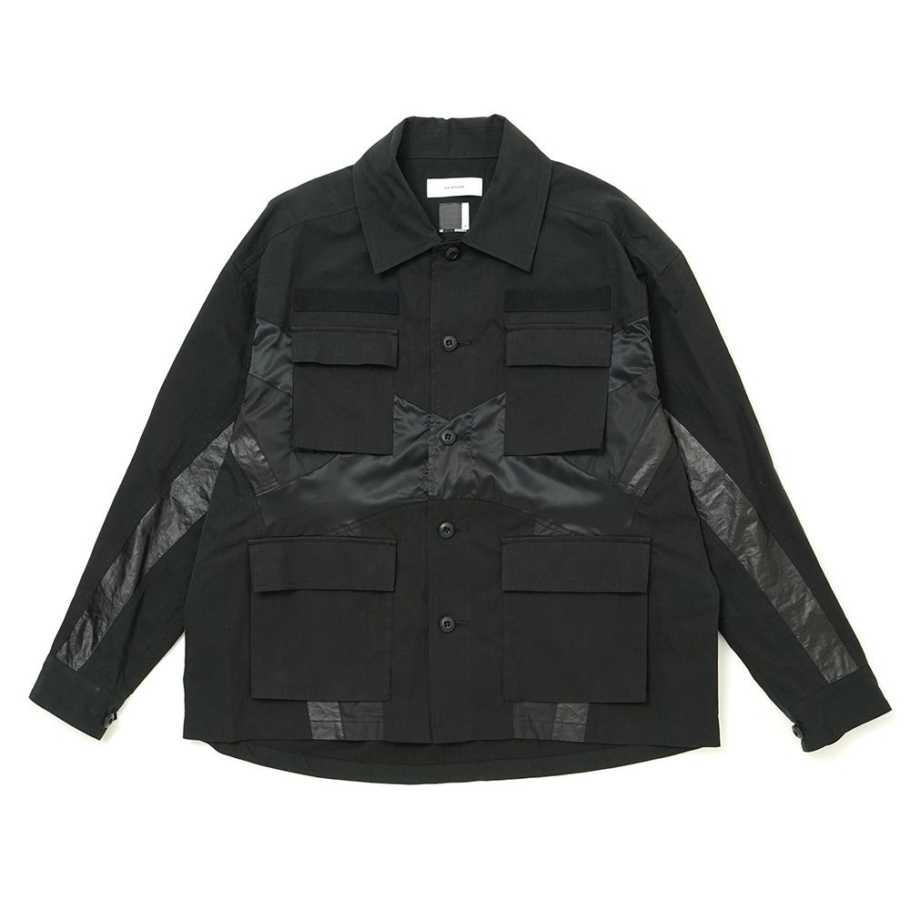 FACETASM - 【ラスト1点-サイズ3】 NYLON PATCHWORK ARMY SHIRT