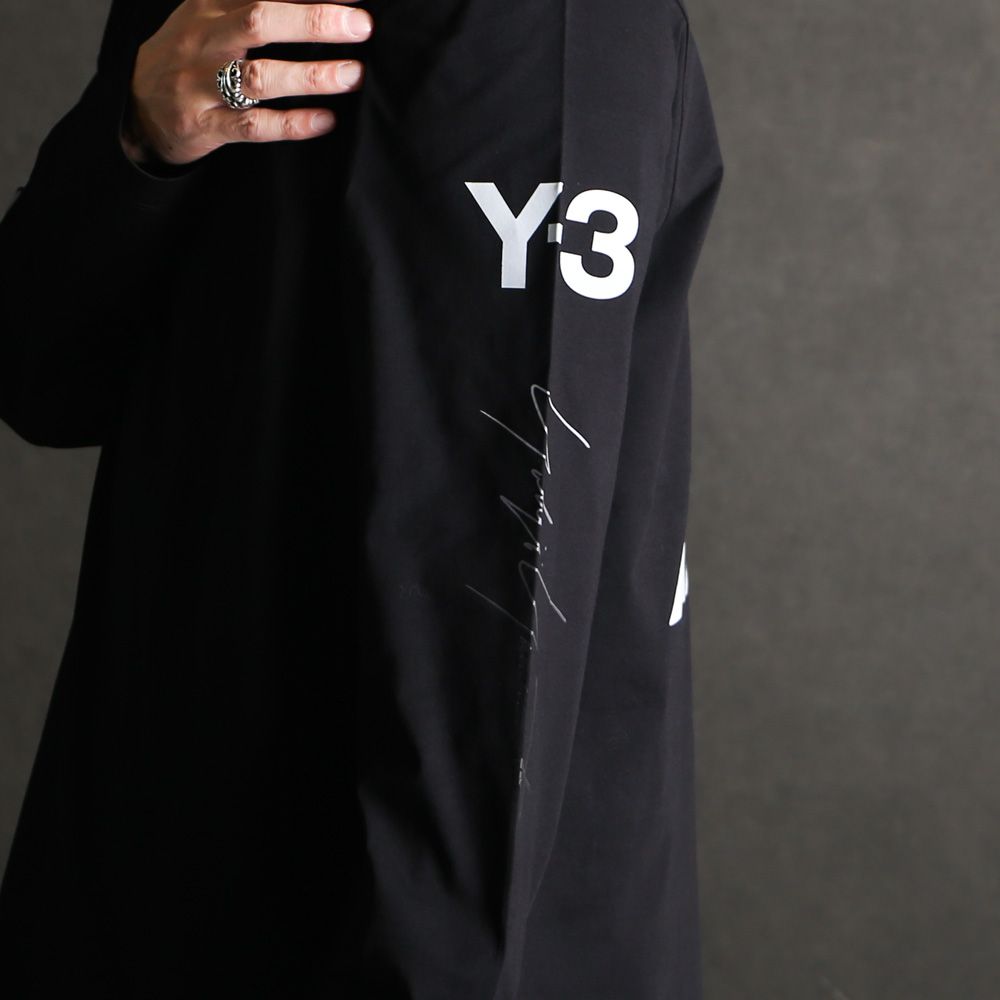 Y-3 MERCEDES-AMG PETRONAS FORMULA 1 TEAM CHAOS LOGO LONG SLEEVE TEE / Tシャツ / KR2372